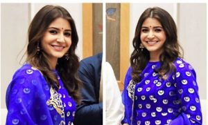 Photo of Anushka Sharma looked royal in Raw Mango’s blue suit