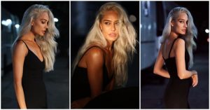 Photo of Lisa Haydon goes platinum blonde