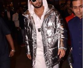 Photo of Ranveer Singh looks quirky in this metallic jacket