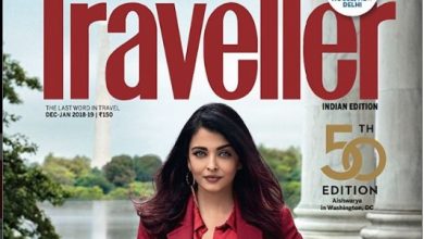 Photo of Aishwarya Rai Bachchan on the cover of travel magazine