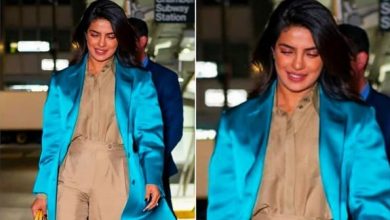 Photo of Priyanka Chopra Jonas stuns in this beige and turquoise outfit