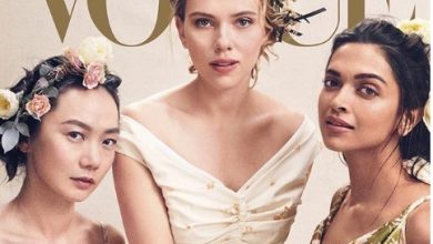 Photo of Deepika Padukone on the cover of VOUGE with Scarlett Johansson