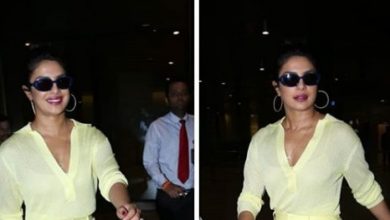 Photo of Priyanka Chopra Jonas walks down the airport in style