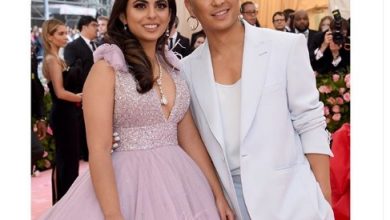 Photo of Isha Ambani looks beautiful in this embellished gown at Met Gala 2019