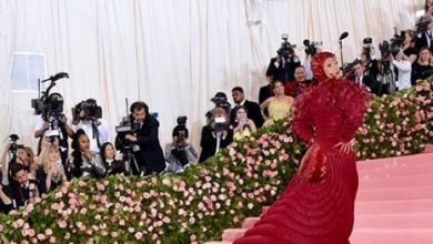 Photo of Cardi B makes head turns at MMet Gala red carpet in Thom Browne gown