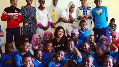 Photo of Priyanka Chopra in Ethiopia with UNICEF