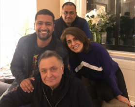 Photo of Rishi Kapoor visited by Vicky Kaushal in New York