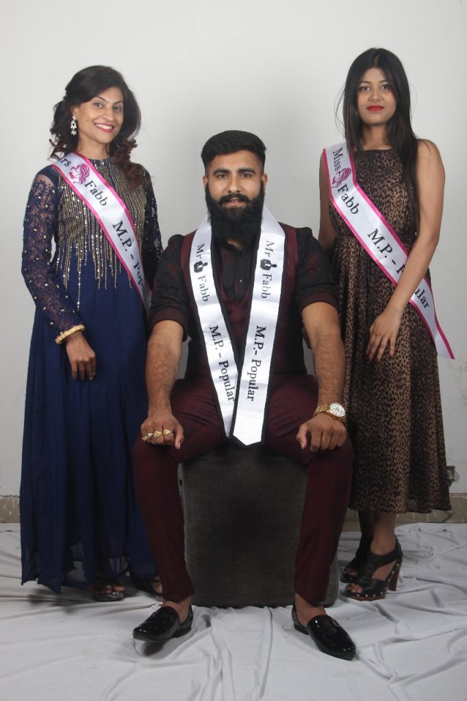 Miss Fabb Popular – Aarya Garg , Mr Fabb Popular – Himanshu Patel , Mrs Fabb Popular - Chaitanya Namdev