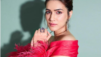 Photo of Kriti Sanon nails her look in a backless off shoulder dress