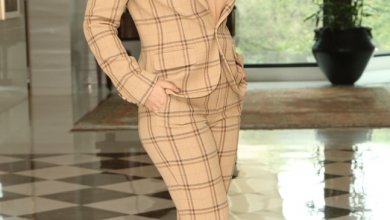 Photo of Kangana Ranaut nails in this checkered pantsuit
