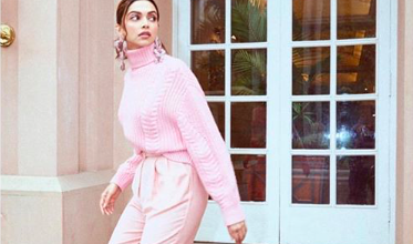 Photo of Deepika Padukone looks gorgeous in a baby pink ensemble