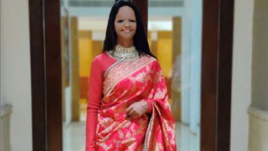 Photo of Laxmi Agarwal looks beautiful in a pink silk sari