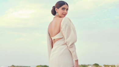 Photo of Sonam Kapoor looks glamorous in a white sari