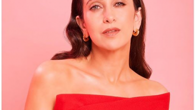 Photo of Karisma Kapoor nails this red strapless dress