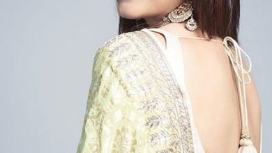 Photo of Kajol looks elegant in lime green Benarasi saree