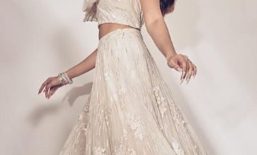 Photo of Tara Sutaria looks stunning in a white lehenga.