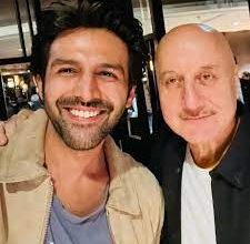 Photo of Anupam Kher lauds Kartik Aaryan, says he will be here for ‘a long time’