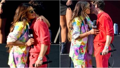 Photo of Nick Jonas is proud of Priyanka Chopra as she hosts Global Citizen festival, kisses her on stage. Watch