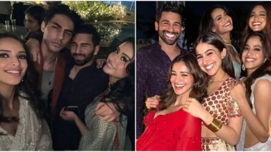 Photo of Aryan Khan, Janhvi Kapoor, Ananya Panday, Nysa Devgan, Sara Ali Khan, and Ibrahim Ali Khan attend a Diwali party together. View photos