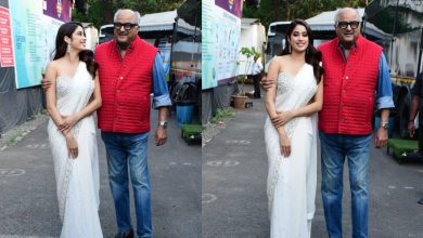 Photo of Boney Kapoor with daughter Janhvi Kapoor, jokes ‘bhai-behen lag rahe hai na’