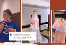 Photo of ‘Forgetting her blouse’ on the day of function,Bride customises wedding outfit