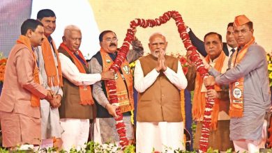 Photo of PM Modi in Kalol takes on Kharge’s Ravan jibe, Congress leaders compete to abuse him