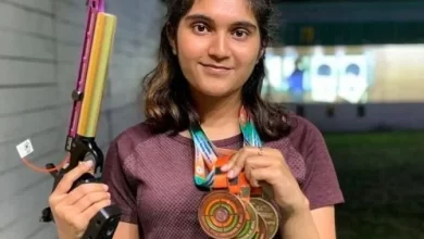 Photo of During the Asian Games, a thrilling shootout unfolded as Esha Singh orchestrated an impressive comeback, clinching the silver medal in the 25m pistol event, as observed by Mihir Vasavda.