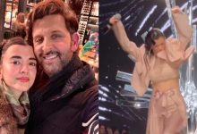 Photo of Hrithik Roshan’s girlfriend Saba Azad sings and dances on Lakme Fashion Week ramp, netizen say ‘perfect jodi’. Watch